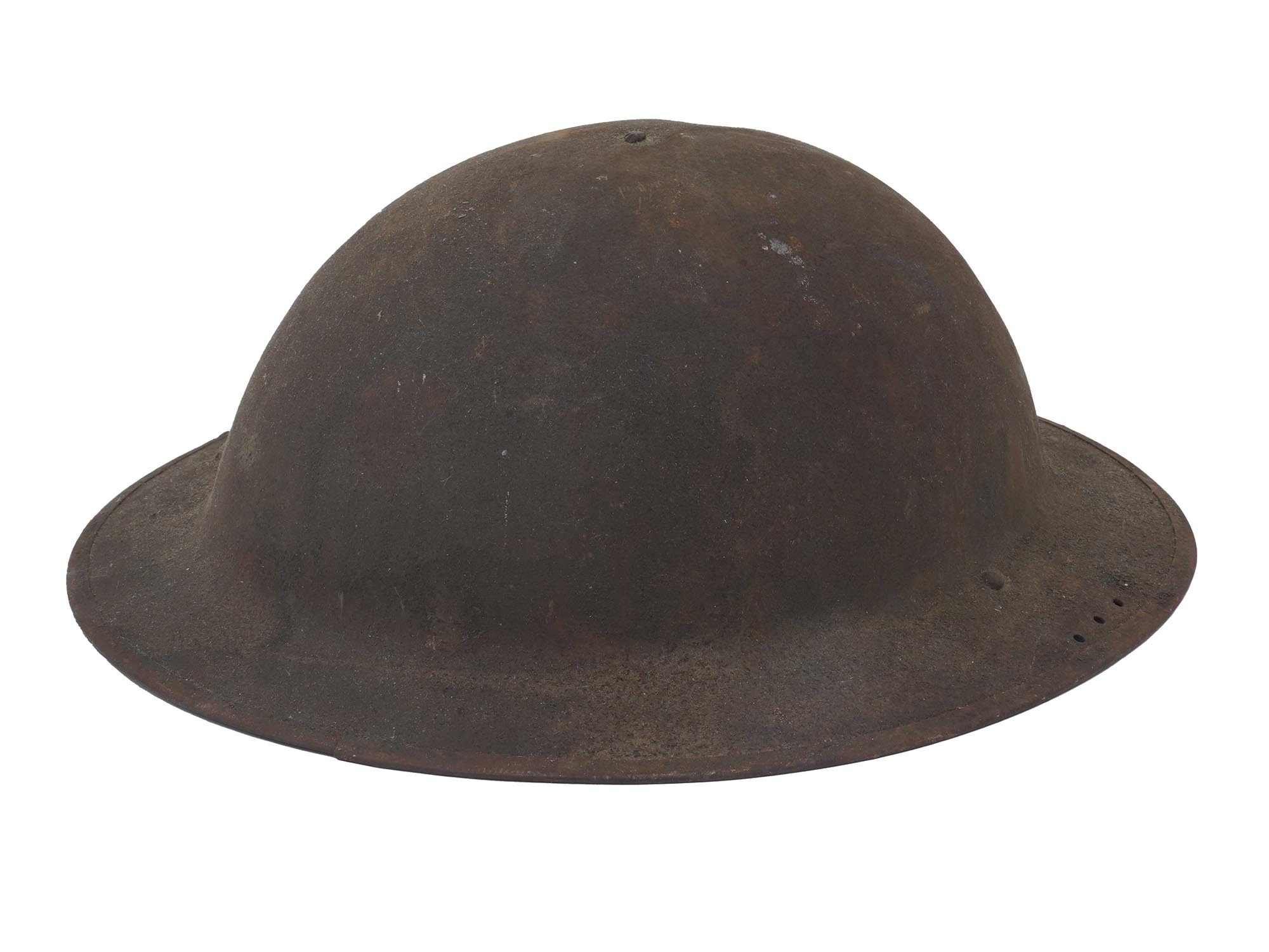 WWI AMERICAN MILITARY DOUGHBOY HELMET MARKED PIC-0